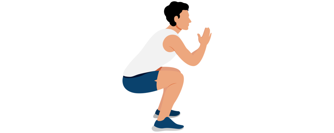 Illustration Hockstellung