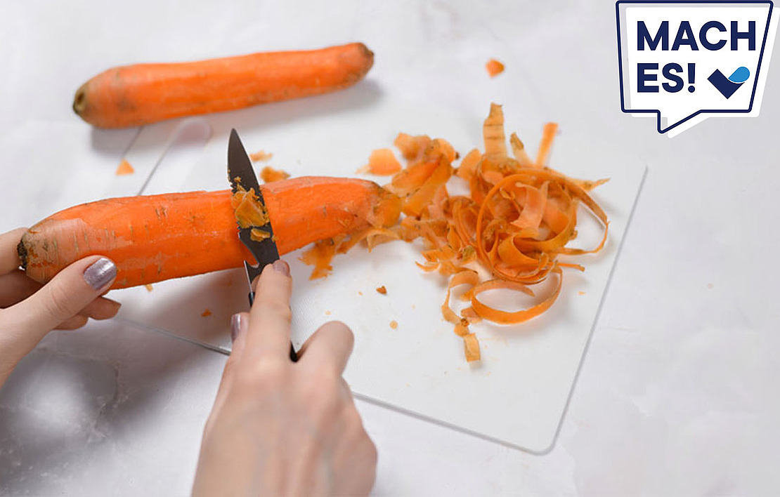 Karotten schälen