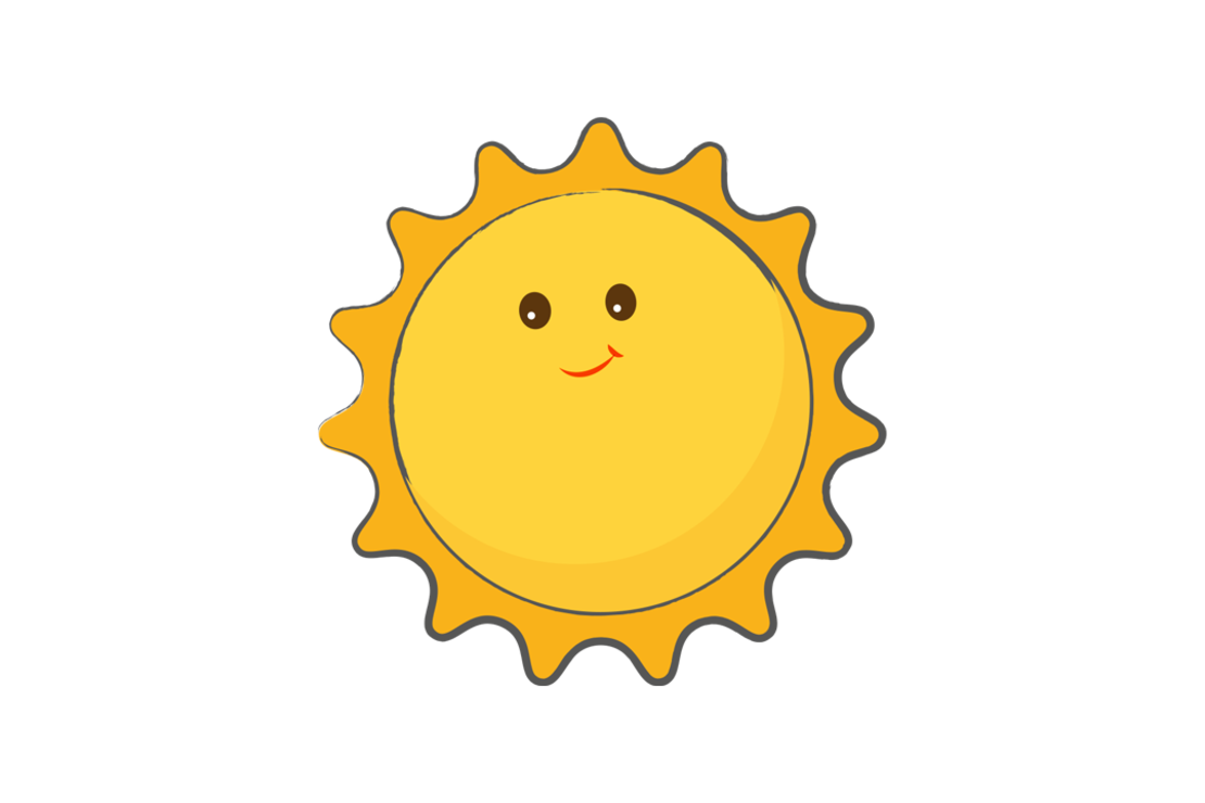 Zeichnung einer Sonne