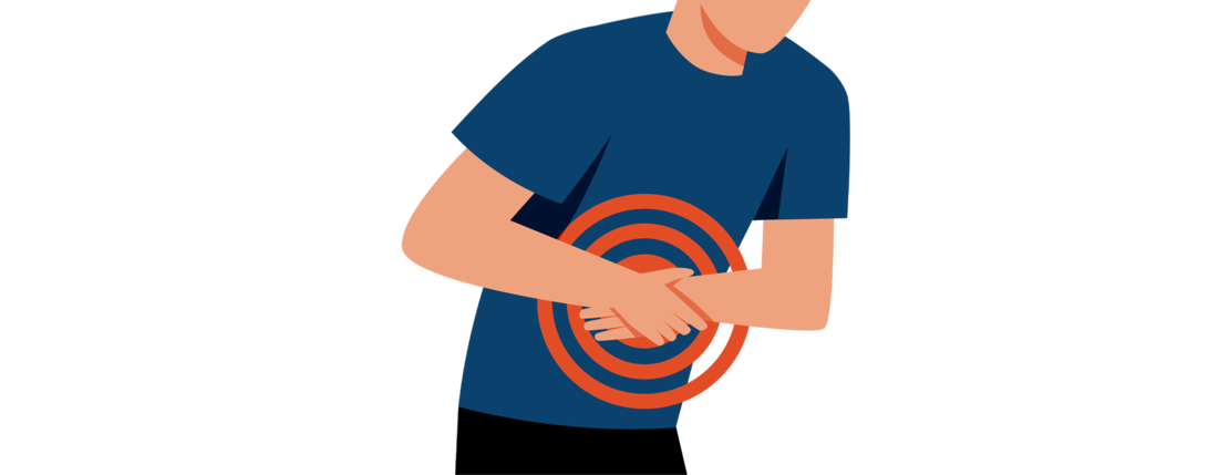 Illustration Bauchschmerzen